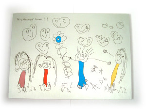 Quadre en base a un dibuix infantil per CreaTu Regals Personalitzats